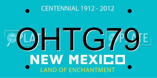 OHTG79 New Mexico License Plate