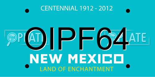 OIPF64 New Mexico License Plate