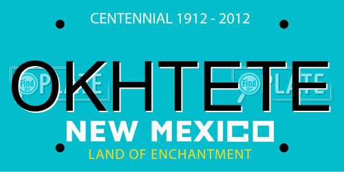 OKHTETE New Mexico License Plate