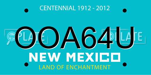 OOA64U New Mexico License Plate