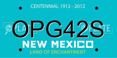 OPG42S New Mexico License Plate