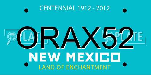 ORAX52 New Mexico License Plate