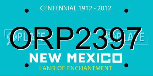 ORP2397 New Mexico License Plate