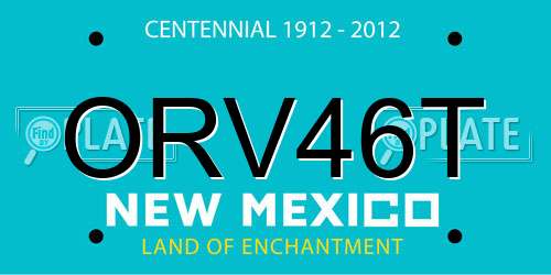 ORV46T New Mexico License Plate