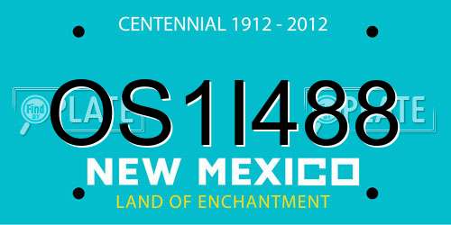OS1I488 New Mexico License Plate
