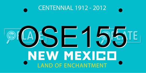 OSE155 New Mexico License Plate