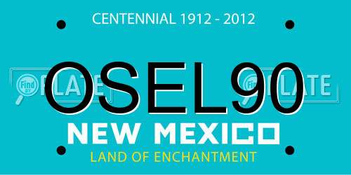 OSEL90 New Mexico License Plate
