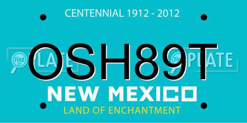 OSH89T New Mexico License Plate