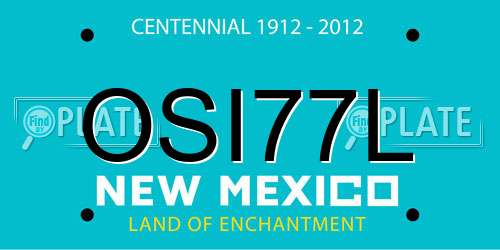 OSI77L New Mexico License Plate