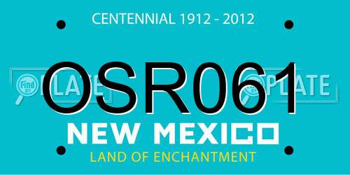 OSR061 New Mexico License Plate