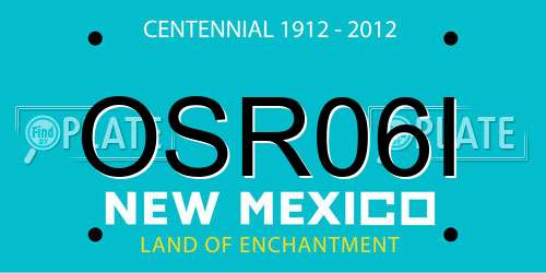OSR06I New Mexico License Plate