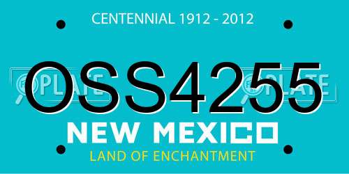 OSS4255 New Mexico License Plate