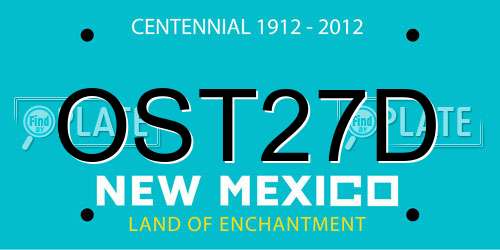 OST27D New Mexico License Plate