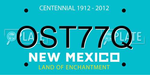 OST77Q New Mexico License Plate