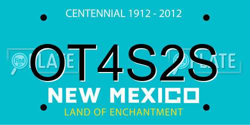 OT4S2S New Mexico License Plate