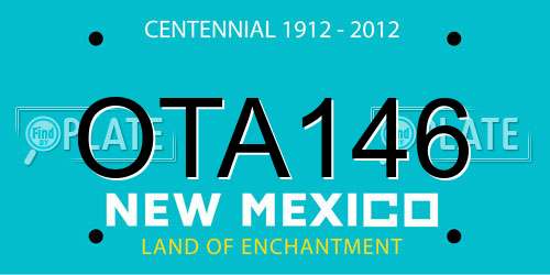 OTA146 New Mexico License Plate