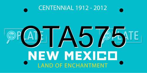 OTA575 New Mexico License Plate