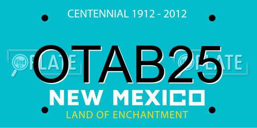 OTAB25 New Mexico License Plate