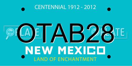 OTAB28 New Mexico License Plate
