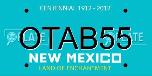 OTAB55 New Mexico License Plate