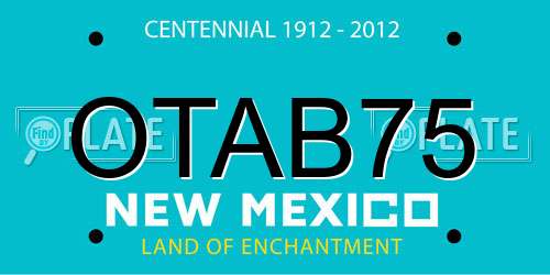 OTAB75 New Mexico License Plate