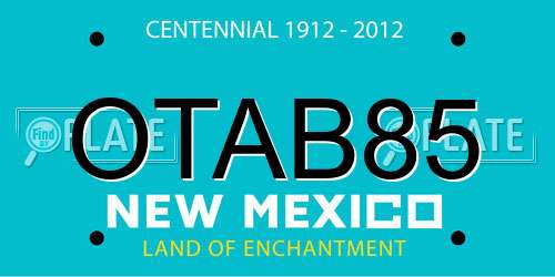 OTAB85 New Mexico License Plate