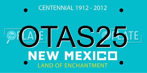 OTAS25 New Mexico License Plate