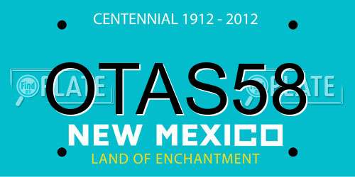 OTAS58 New Mexico License Plate
