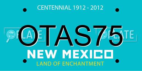 OTAS75 New Mexico License Plate