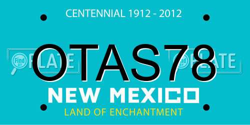 OTAS78 New Mexico License Plate