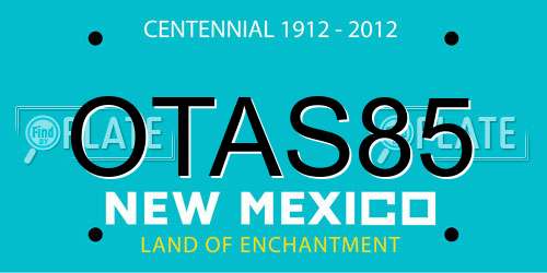 OTAS85 New Mexico License Plate