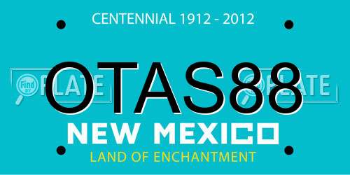 OTAS88 New Mexico License Plate