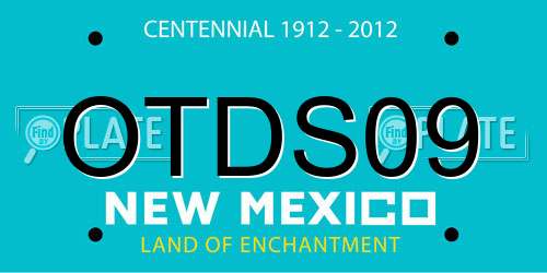 OTDS09 New Mexico License Plate