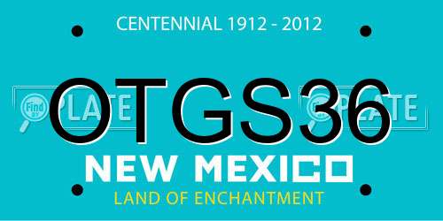 OTGS36 New Mexico License Plate