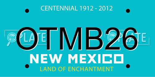OTMB26 New Mexico License Plate