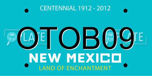 OTOB09 New Mexico License Plate