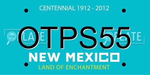 OTPS55 New Mexico License Plate