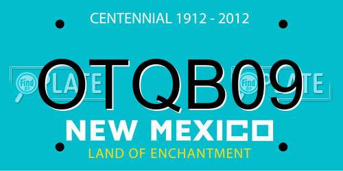 OTQB09 New Mexico License Plate