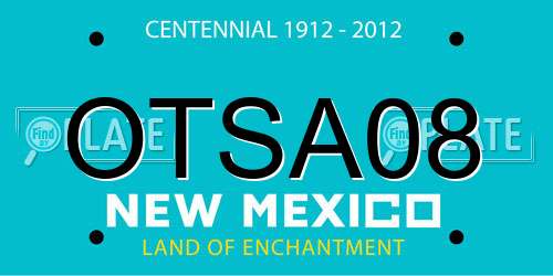 OTSA08 New Mexico License Plate