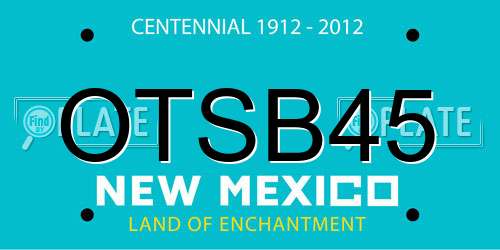 OTSB45 New Mexico License Plate