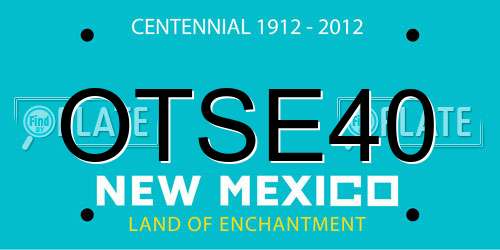 OTSE40 New Mexico License Plate