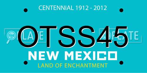 OTSS45 New Mexico License Plate