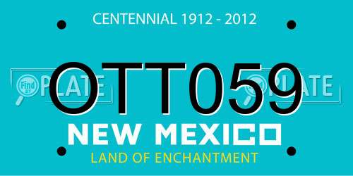 OTT059 New Mexico License Plate