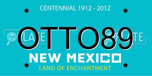 OTTO89 New Mexico License Plate