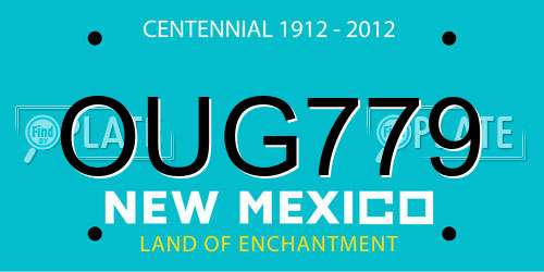 OUG779 New Mexico License Plate