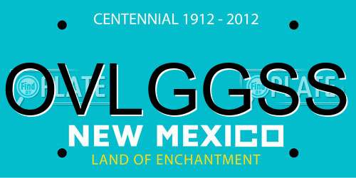 OVLGGSS New Mexico License Plate