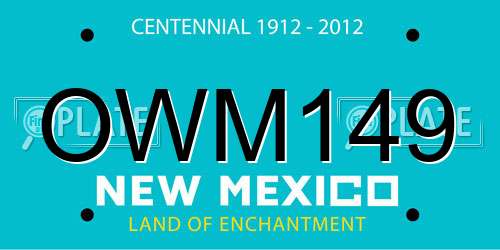 OWM149 New Mexico License Plate