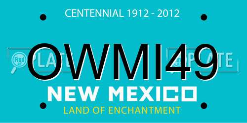 OWMI49 New Mexico License Plate
