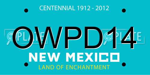 OWPD14 New Mexico License Plate