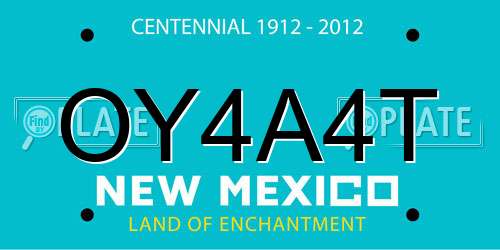OY4A4T New Mexico License Plate